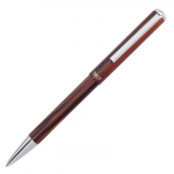 Długopis z pieczątką HERI Classic 3108 - drewnopodobny w etui - HER021