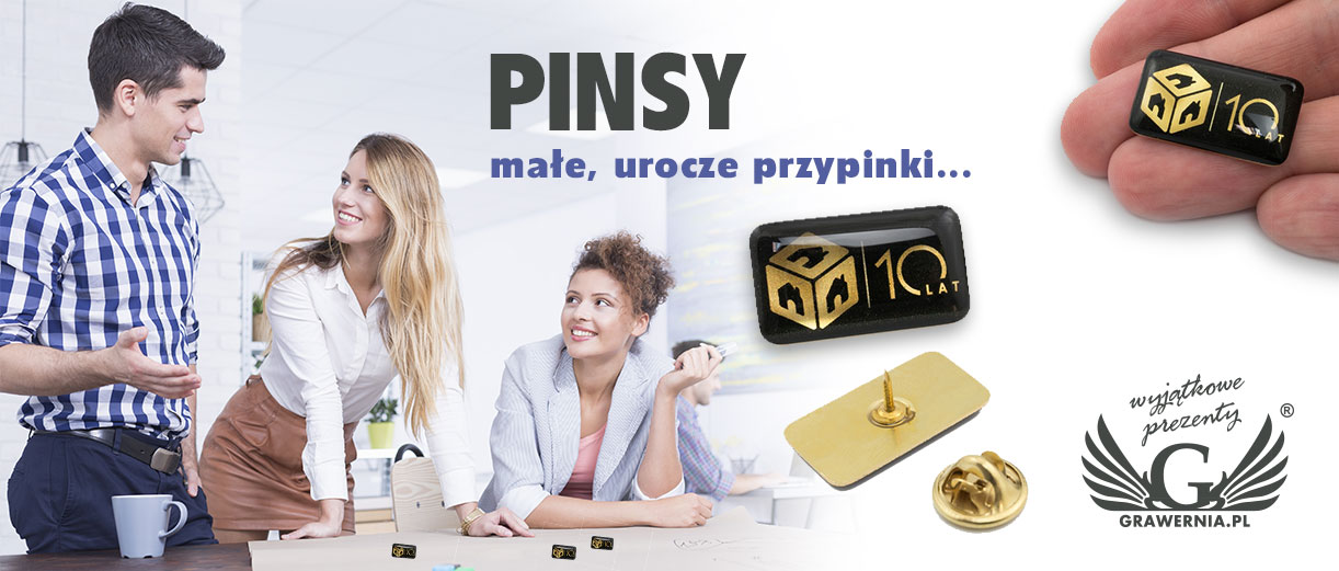 PINSY GRAWEROWANE JAK BIŻUTERIA