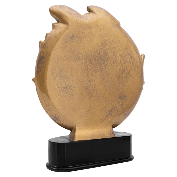 Statuetka Złota Ryba - odlewana z Twoim grawerem - wys. 28 cm - FOL072