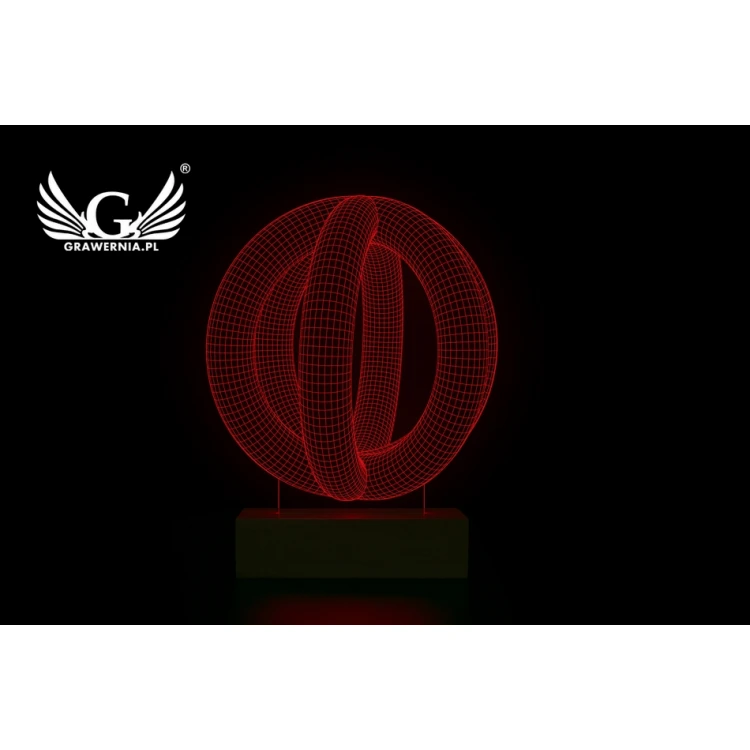 Abstrakt 1 - Lampa 3D LED RGB sterowana z pilota - L3D017