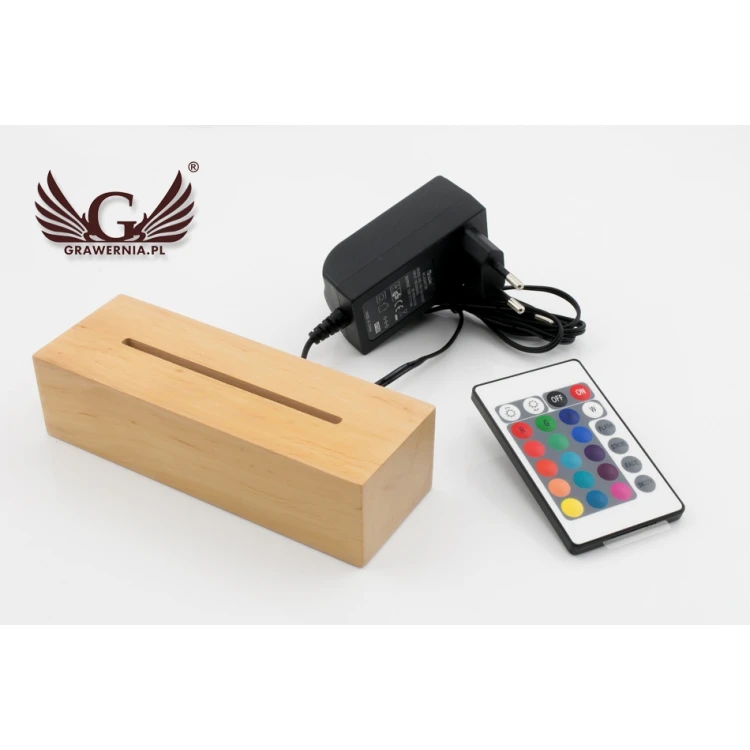 Abstrakt 3 - Lampa 3D LED RGB sterowana z pilota - L3D019