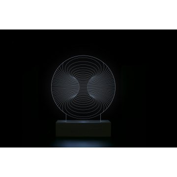 Abstrakt 3 - Lampa 3D LED RGB sterowana z pilota - L3D019