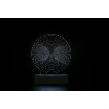 Abstrakt 3 - Lampa 3D LED RGB sterowana z pilota - L3D019