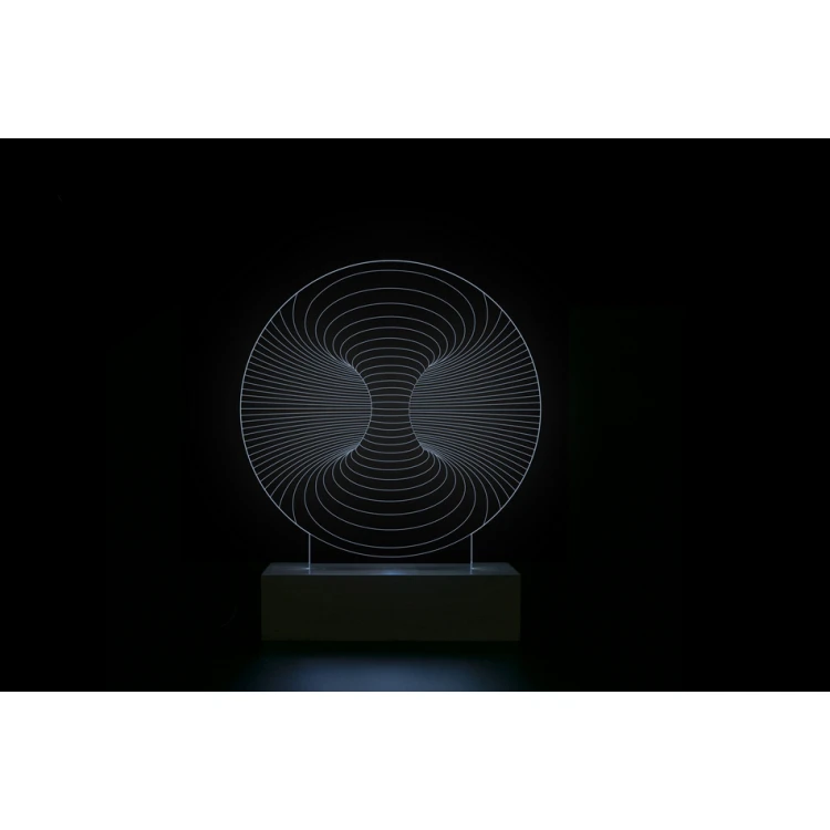 Abstrakt 3 - Lampa 3D LED RGB sterowana z pilota - L3D019