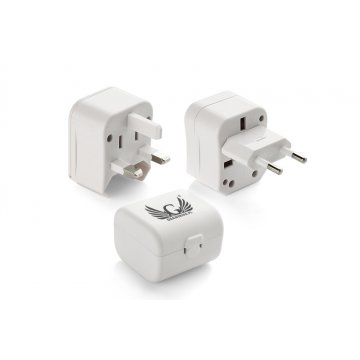 Adapter podróżny Roma w etui - dowolny nadruk UV - BP90
