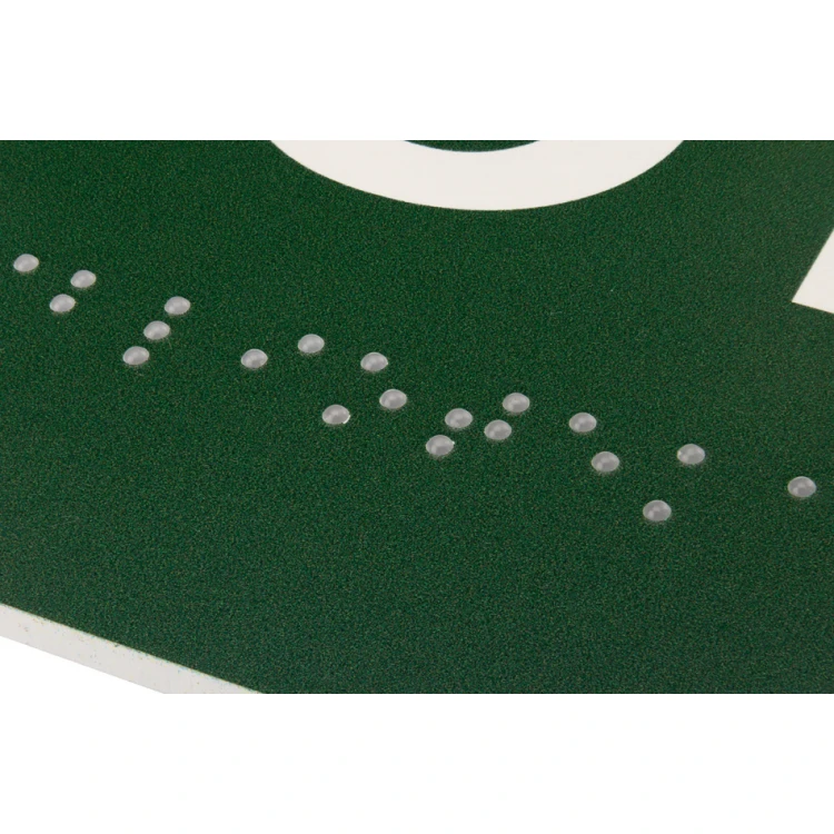 Biblioteka - tabliczka na drzwi lub ścianę z pismem Braille'a - wym. 310x100mm - PVC - druk UV - TAB284