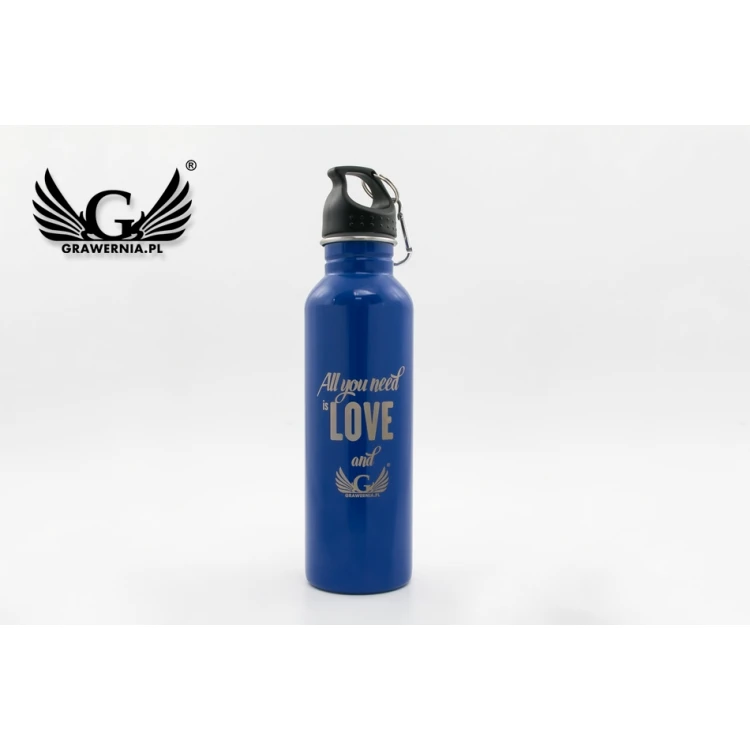 Bidon stalowy z grawerem - Gendry - poj. 750ml - BID004