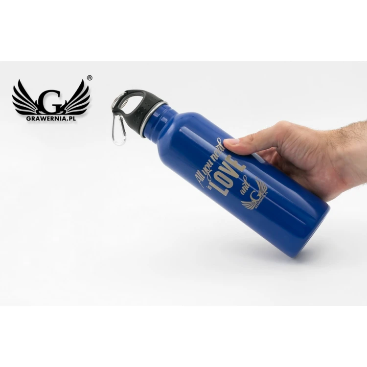 Bidon stalowy z grawerem - Gendry - poj. 750ml - BID004