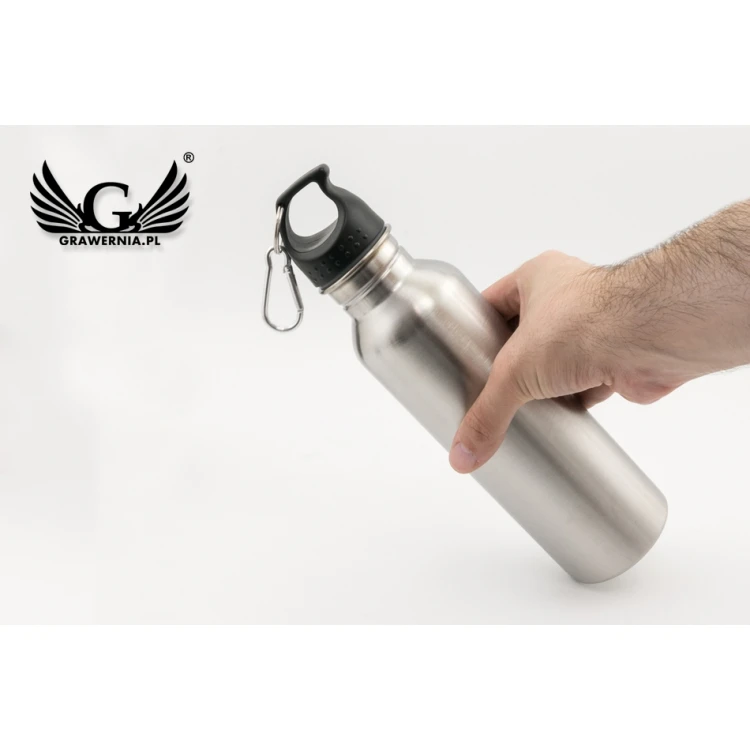 Bidon stalowy z grawerem - Gendry - poj. 750ml - BID004