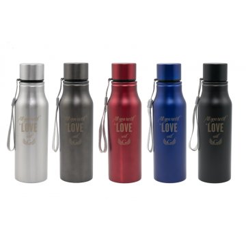 Bidon stalowy z grawerem - Kimo - poj. 700ml - BID006