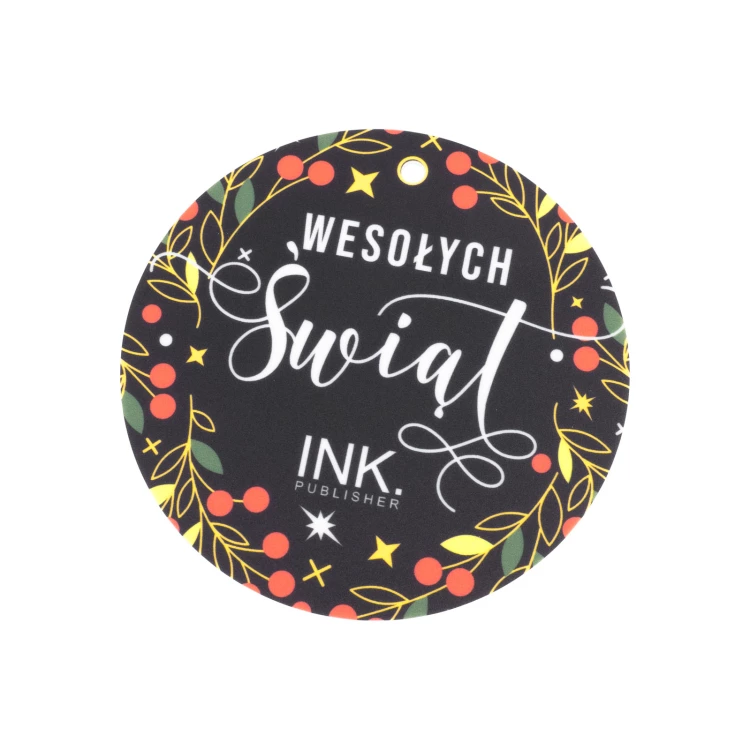 Bombka choinkowa 80 mm z Twoim logo - cyfrowy nadruk UV - zestaw 100 sztuk - BDR062