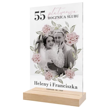 Statuetka akrylowa - NA ROCZNICĘ - wys. 26 cm - DTA204
