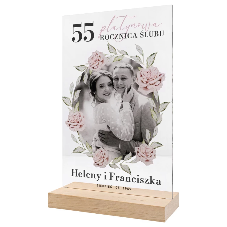 Statuetka akrylowa - NA ROCZNICĘ - wys. 26 cm - DTA204