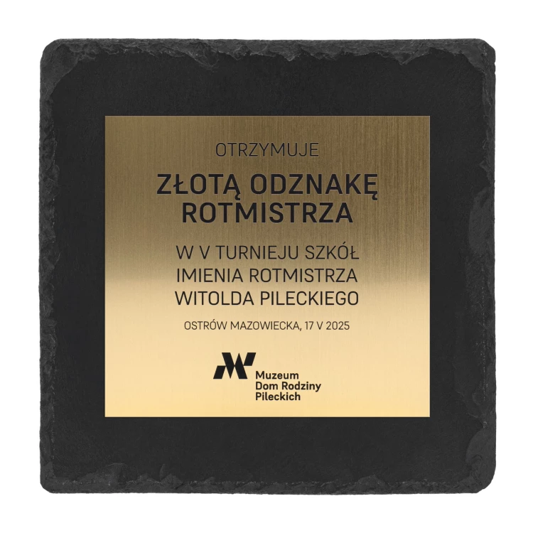Dyplom z kamienia łupkowego z Twoim grawerem - DZK2