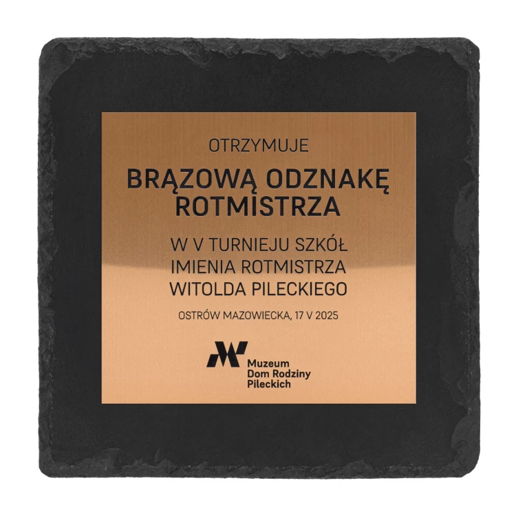 Dyplom z kamienia łupkowego z Twoim grawerem - DZK2