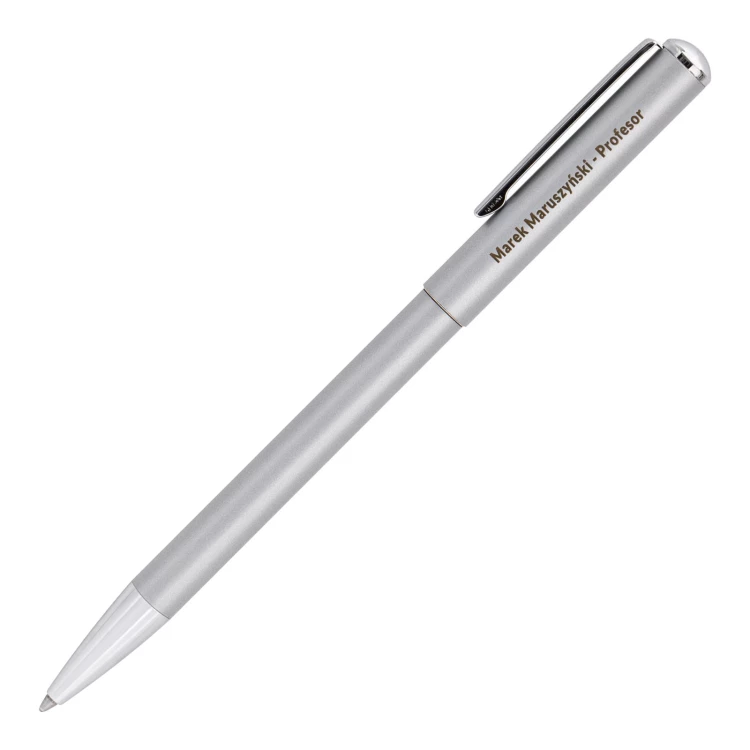 Długopis z pieczątką HERI Classic 3100 srebrny w etui - HER022