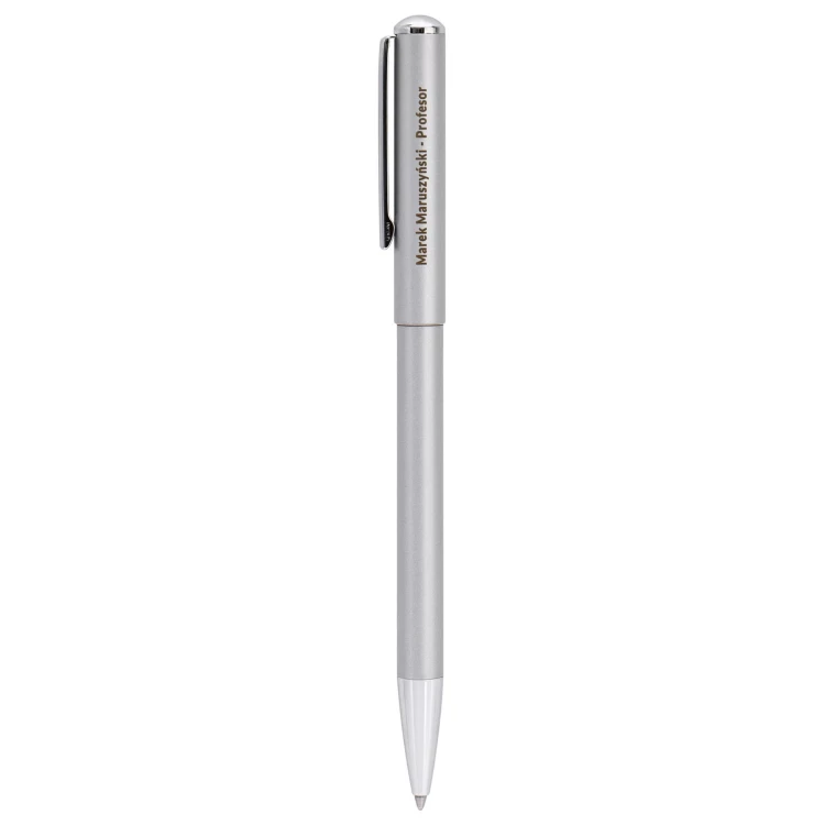 Długopis z pieczątką HERI Classic 3100 srebrny w etui - HER022