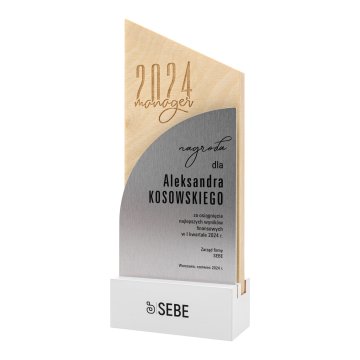 Statuetka biznesowa - nagroda - wys. 23 cm - DTA137