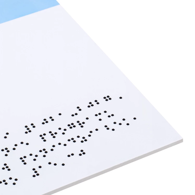 Punkt Obsługi Ekodoradcy - szyld z alfabetem Braille'a - PVC - druk UV - wym. 297mmx420mm - TAB704