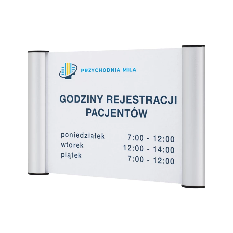 Tabliczka zatrzaskowa IDA - aluminium - wym. 210x148mm (format A5) - TAB645