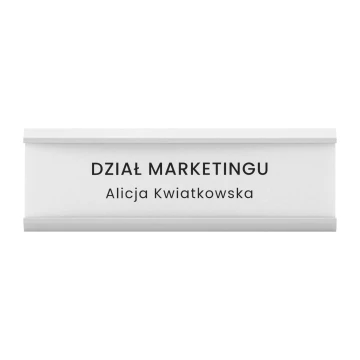 Tabliczka przydrzwiowa SURO - aluminium - wym. 180x50mm - TAB641