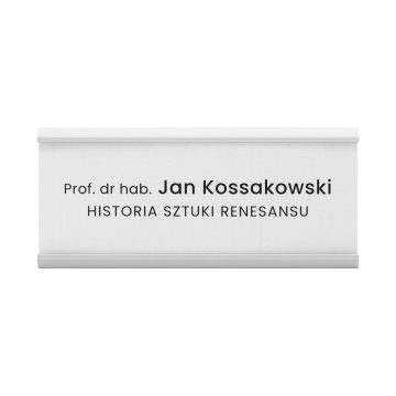 Tabliczka przydrzwiowa SURO - aluminium - wym. 180x70mm - TAB642