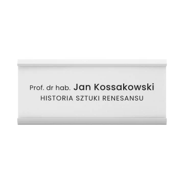 Tabliczka przydrzwiowa SURO - aluminium - wym. 180x70mm - TAB642