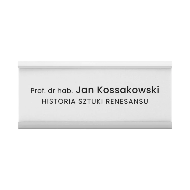 Tabliczka przydrzwiowa SURO - aluminium - wym. 180x70mm - TAB642