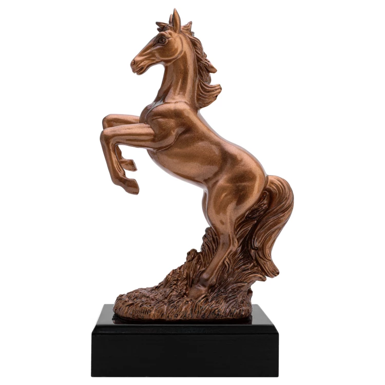 Statuetka Jeździectwo 2 - odlewana z Twoim grawerem - wys. 22 cm - FOL073