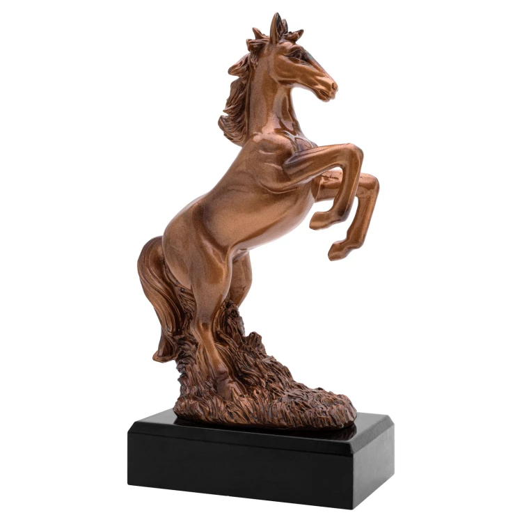 Statuetka Jeździectwo 2 - odlewana z Twoim grawerem - wys. 22 cm - FOL073