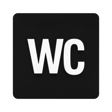 Tabliczka z wypukłym piktogramem - toaleta - TAB693