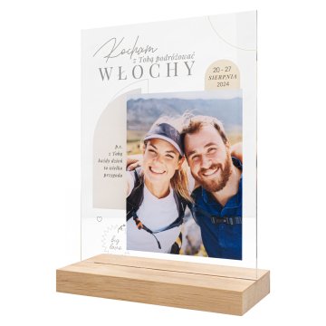 Statuetka akrylowa - PAMIĄTKA Z PODRÓŻY - wys. 23 cm - DTA184