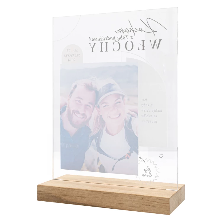Statuetka akrylowa - PAMIĄTKA Z PODRÓŻY - wys. 23 cm - DTA184