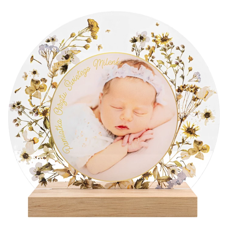 Statuetka akrylowa - NA CHRZEST - wys. 20 cm - DTA190