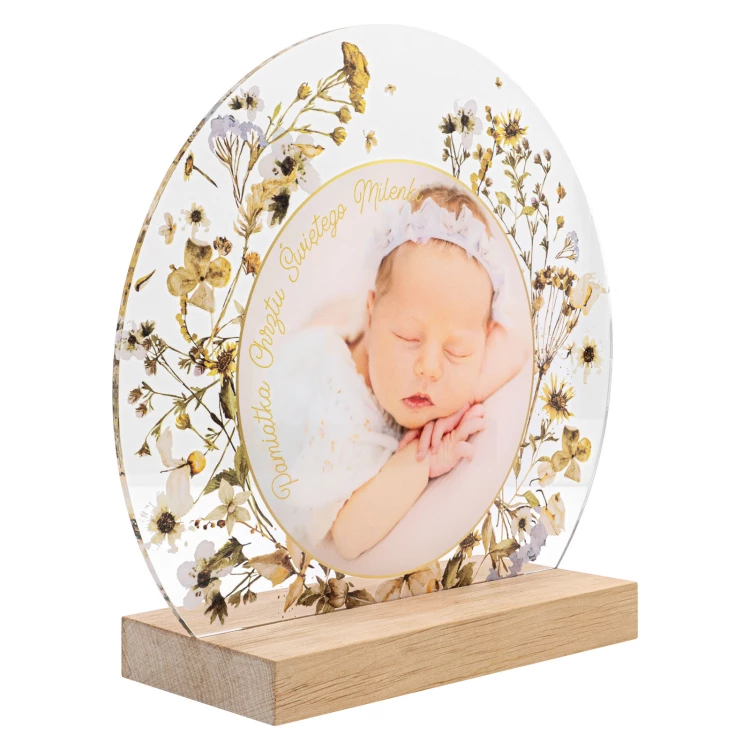 Statuetka akrylowa - NA CHRZEST - wys. 20 cm - DTA190