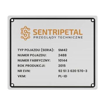 Tabliczka znamionowa z aluminium - 120x100mm - NANODRUK - TAN019