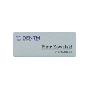 Identyfikator z aluminium - NANODRUK - TAN020