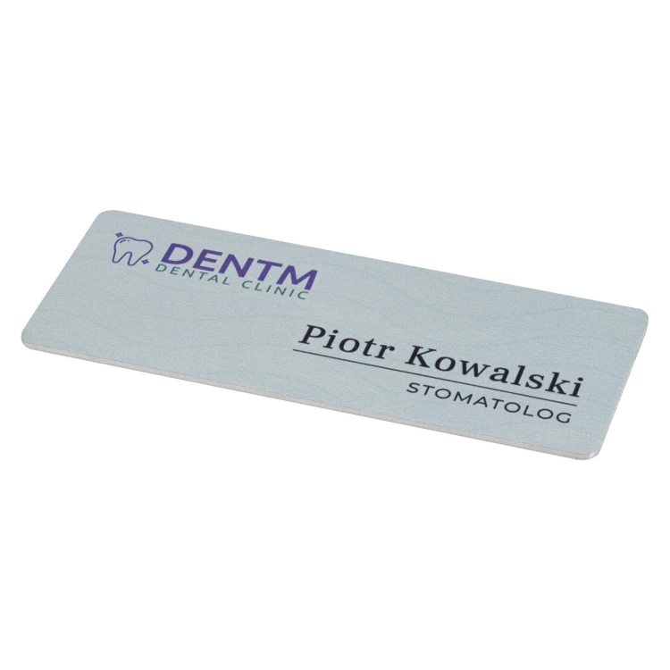 Identyfikator z aluminium - NANODRUK - TAN020