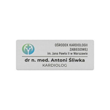 Identyfikator z aluminium - NANODRUK - TAN021