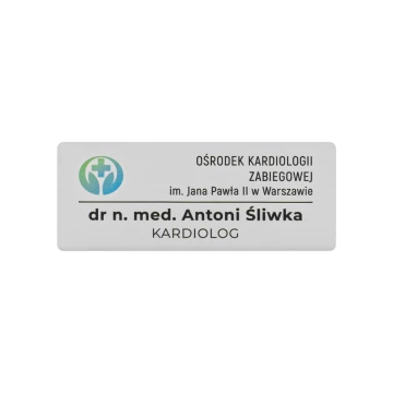 Identyfikator z aluminium - NANODRUK - TAN021