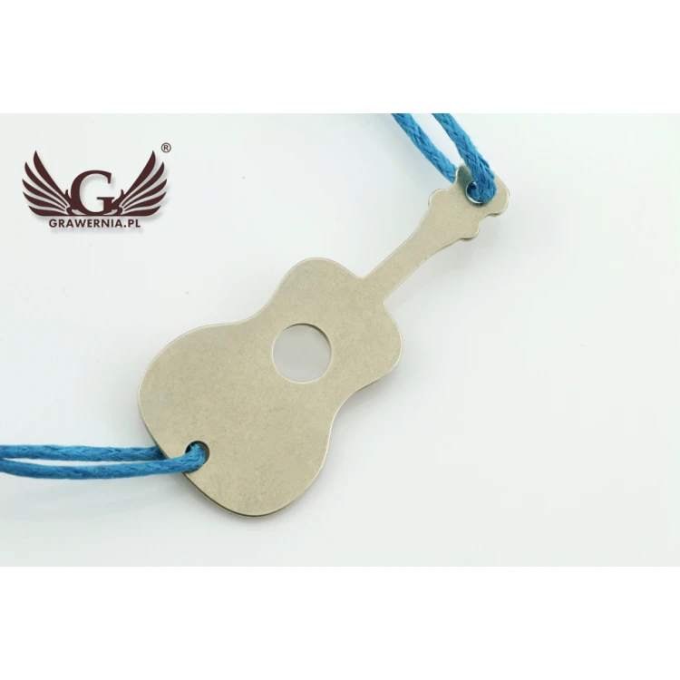 Bransoletka sznurkowa GITARA KLASYCZNA - Nowe Srebro - BNS007