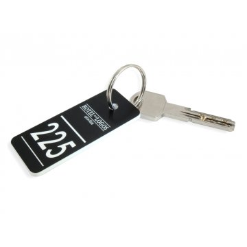 Breloczki do kluczy dla szkoły - TROGIR czarny - 70x30mm