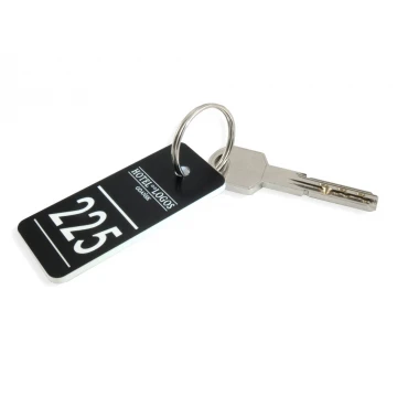 Breloczki do kluczy dla szkoły - TROGIR czarny - 70x30mm