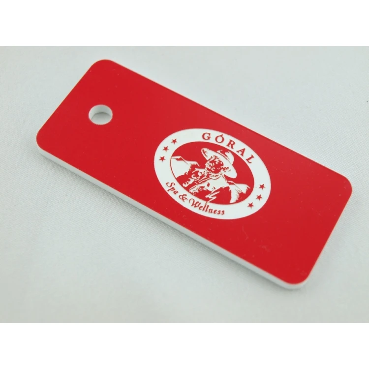 Breloczki do kluczy - TROGIR czerwony - 70x30mm