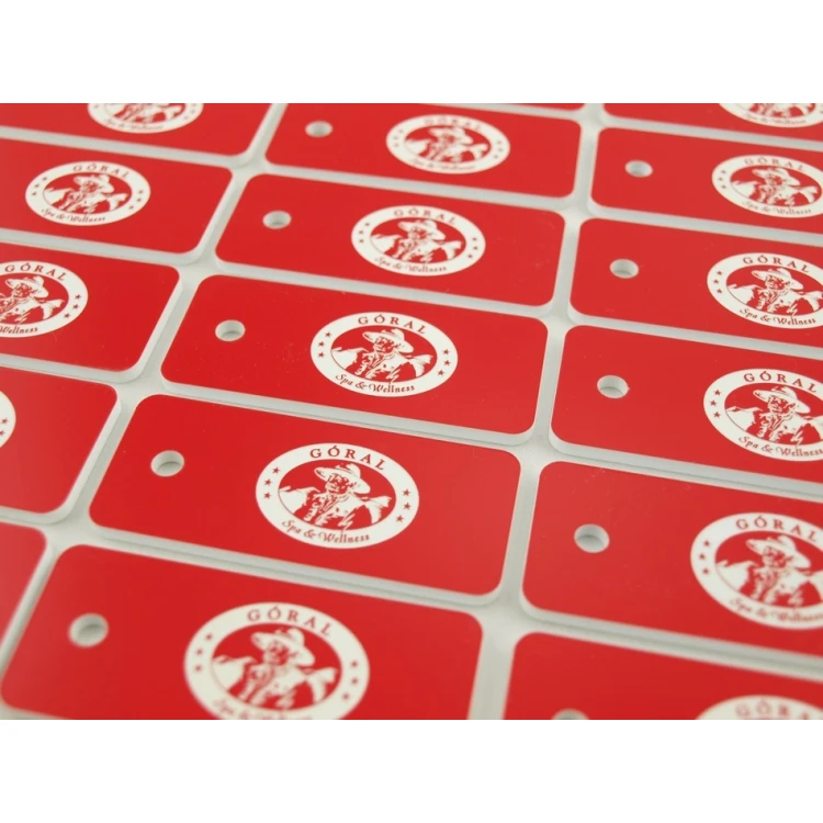 Breloczki do kluczy - TROGIR czerwony - 70x30mm
