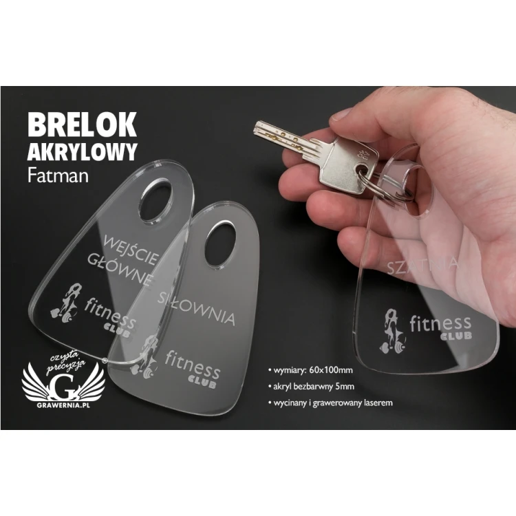 Brelok akrylowy - FATMAN - BA008