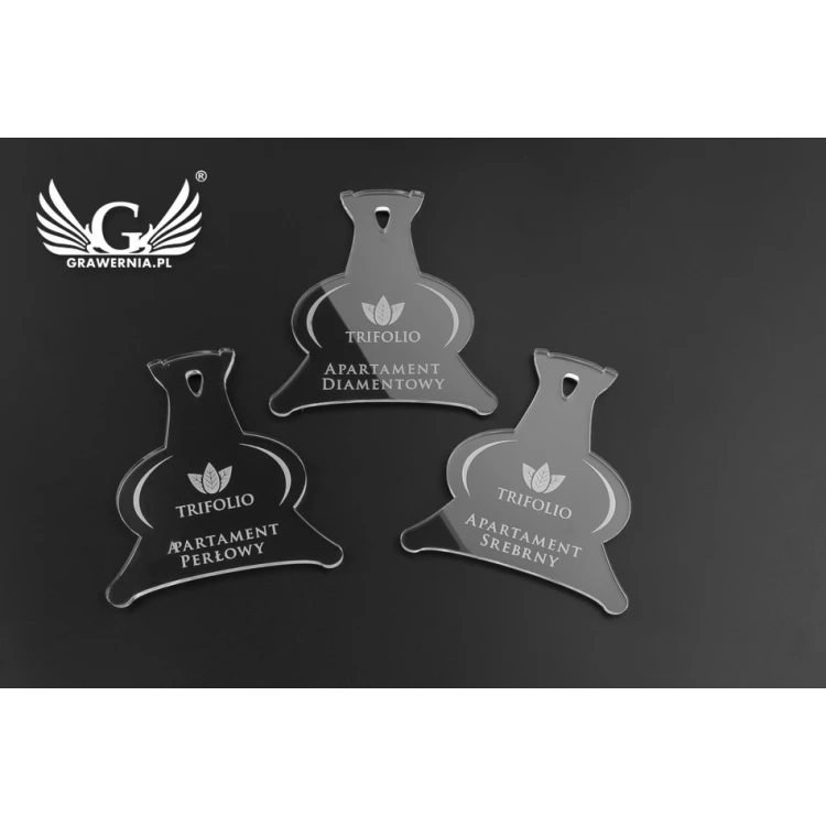 Brelok akrylowy - KING PLUS - BA022