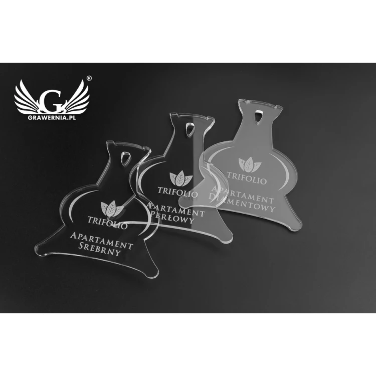 Brelok akrylowy - KING PLUS - BA022