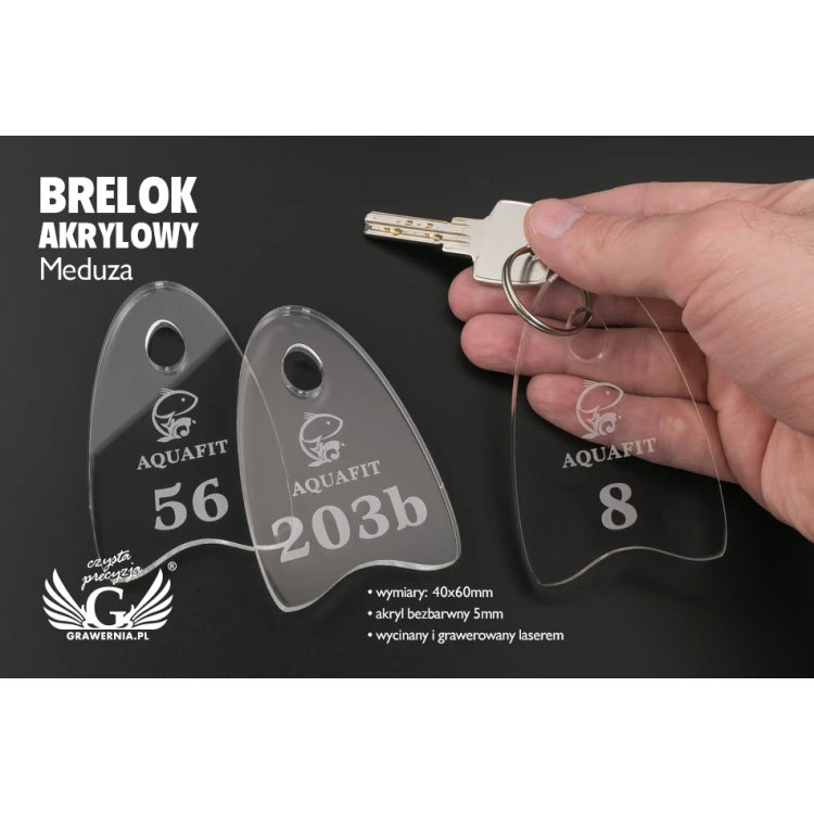 Brelok akrylowy - MEDUZA - BA021