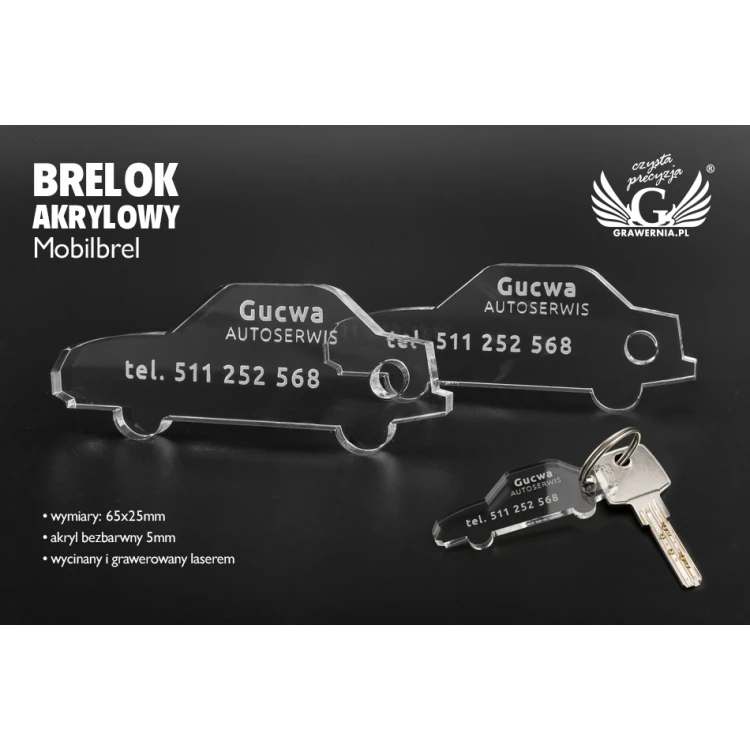 Brelok akrylowy - MOBILBREL - BA017